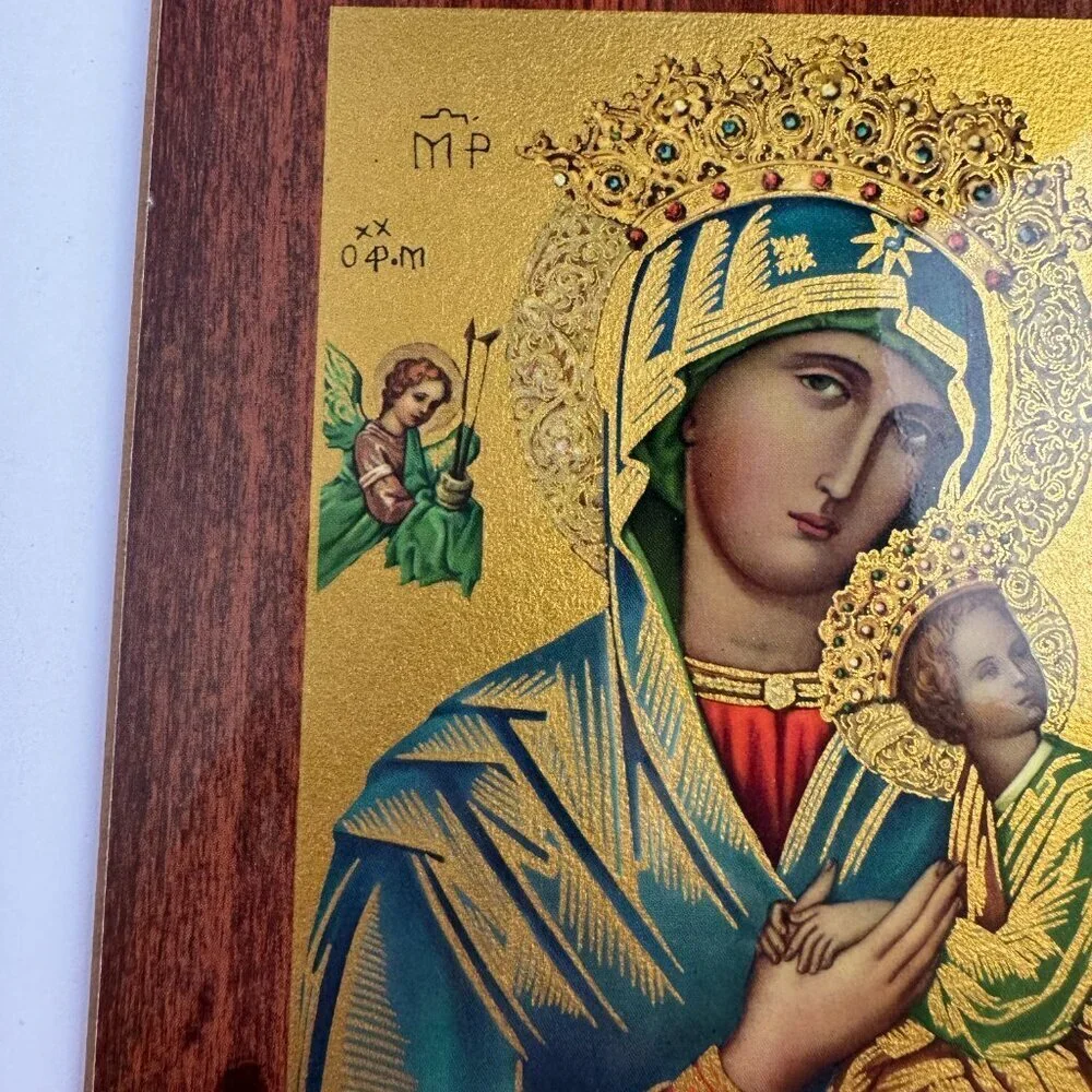 Vintage Icon Our Lady of Perpetual Help  7
